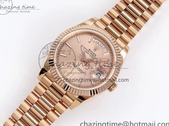 President Date JDF Stick Dial on V3 Steel 904L Bracelet Weight) RG Day (Gain 40 RG VR3255 0116